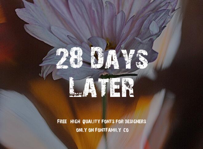 28 Days Later Font
