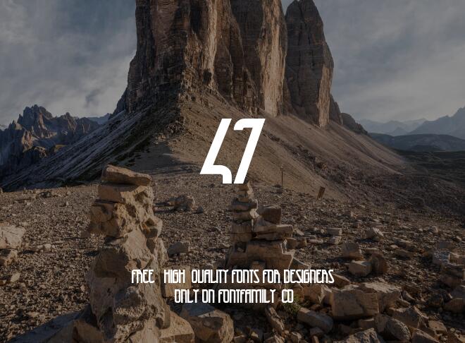 47 Font