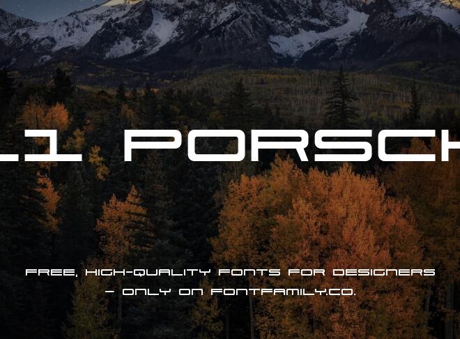 911 Porscha Font