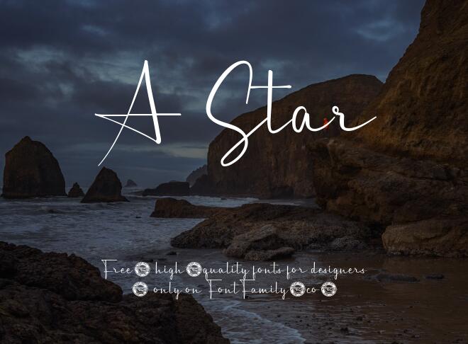A Star Font