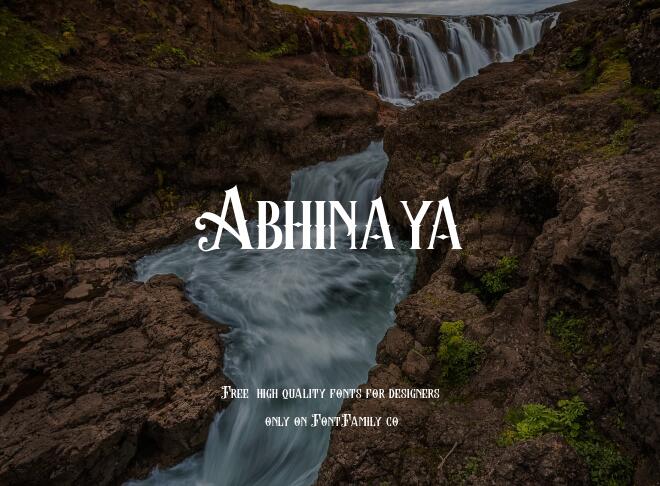 Abhinaya Font