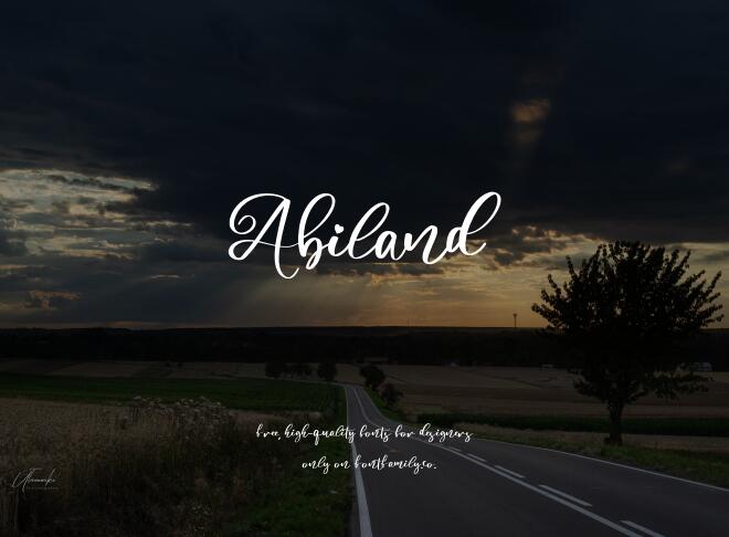 Abiland Font