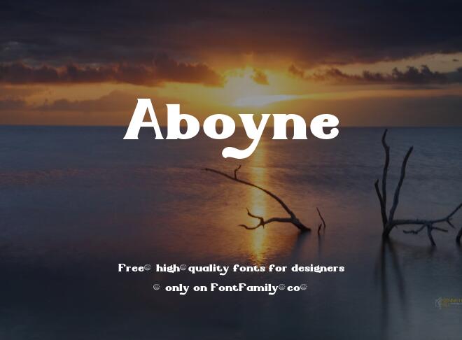Aboyne Font