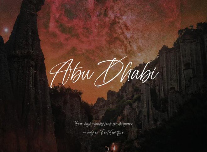 Abu Dhabi Font