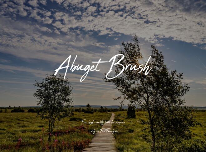 Abuget Brush Font