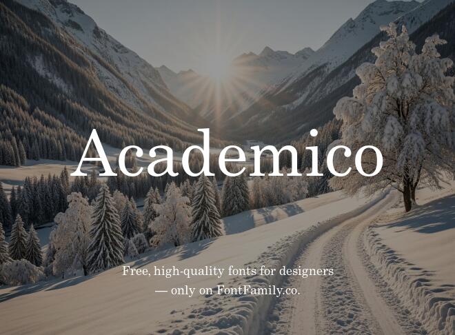 Academico Font
