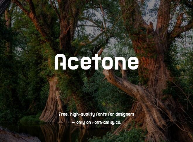 Acetone Font