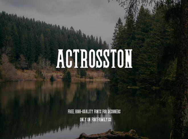 Actrosston Font