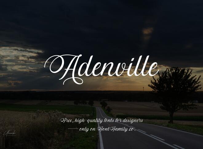 Adenville Font