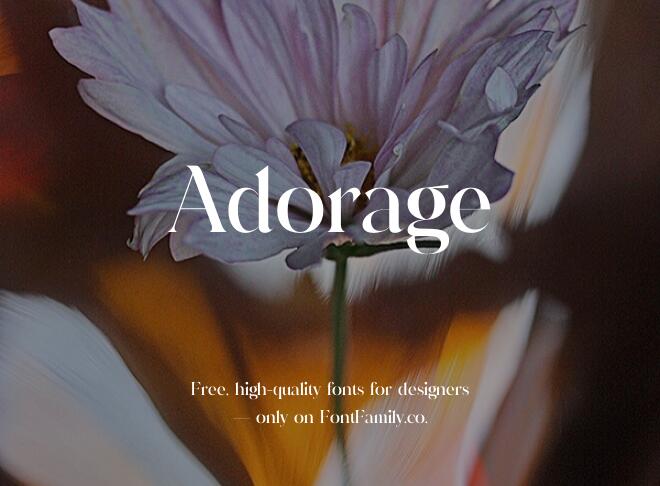 Adorage Font