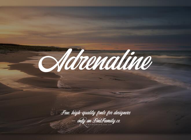 Adrenaline Font