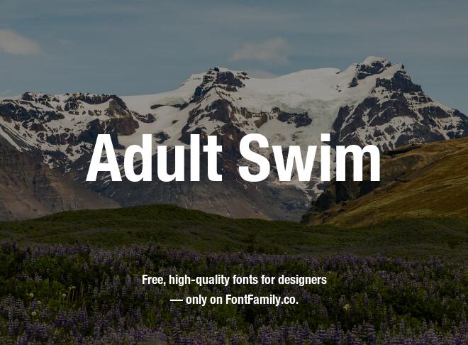 Adult Swim Font
