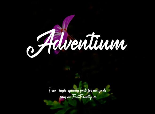 Adventium Font