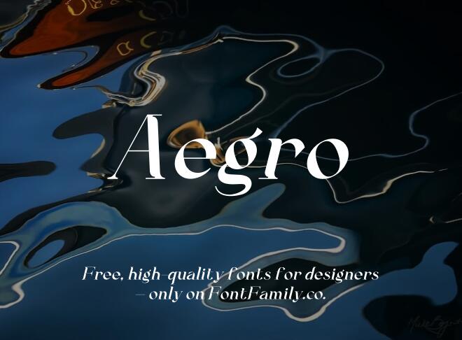 Aegro Font
