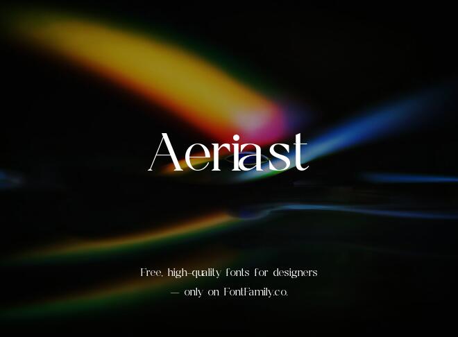 Aeriast Font