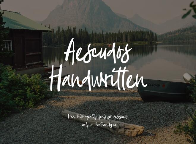 Aescudos Handwritten Font
