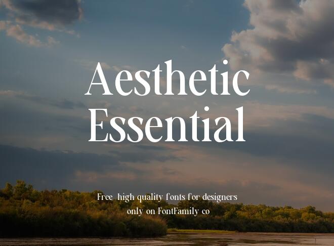 Aesthetic Essential Font