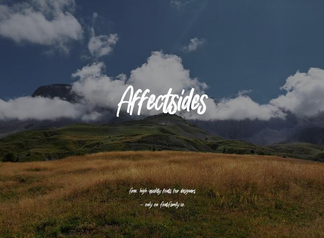 Affectsides Font