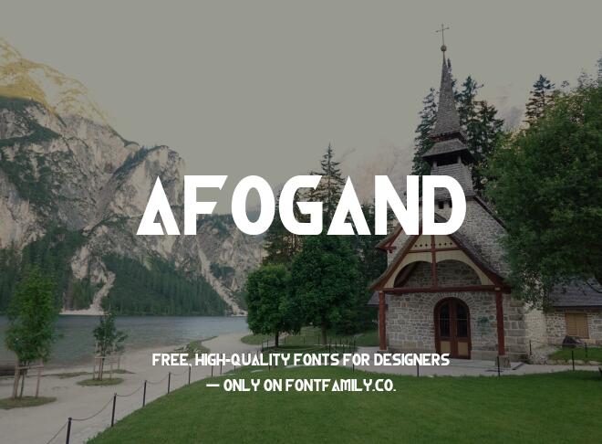 Afogand Font