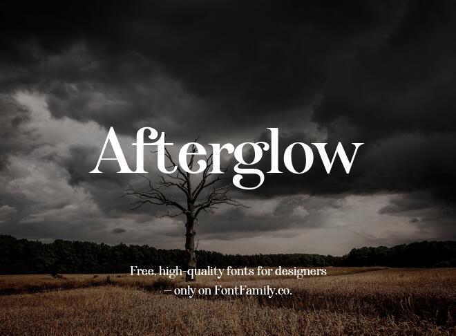 Afterglow Font