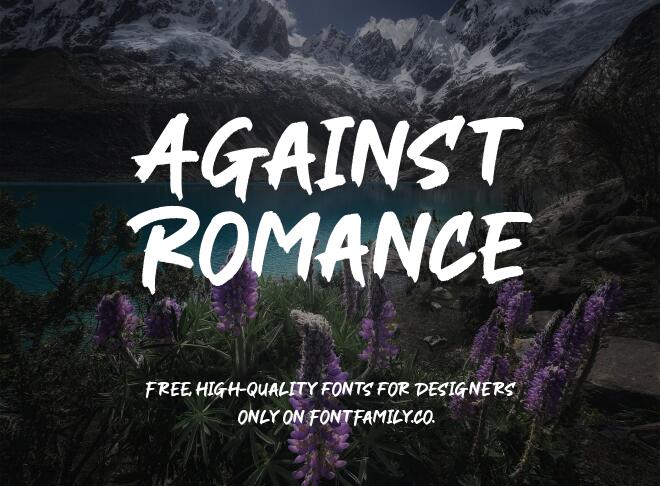 Against Romance Font