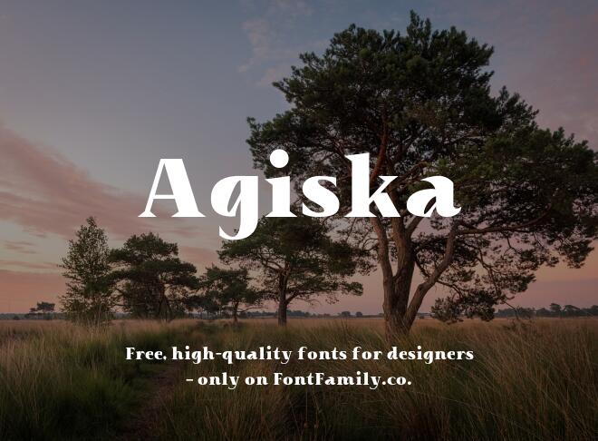 Agiska Font