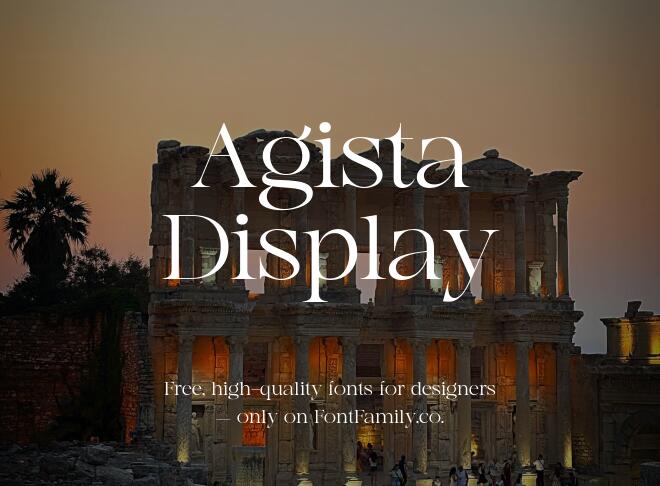 Agista Display Font