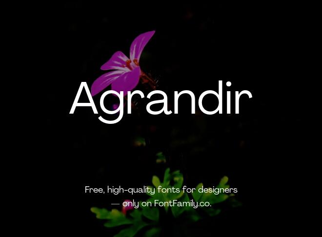 Agrandir Font Family