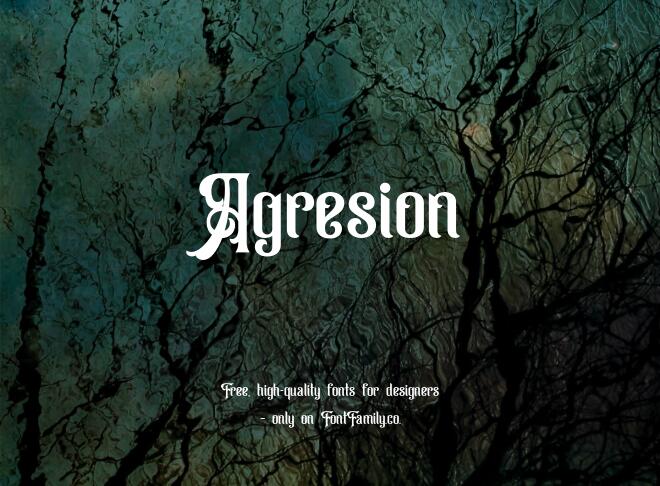 Agresion Font
