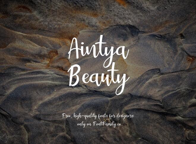 Aintya Beauty Font