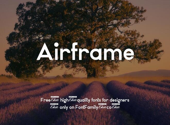 Airframe Font