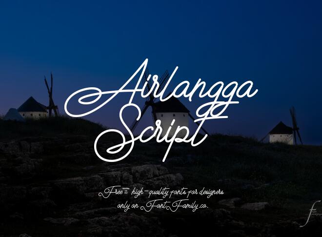 Airlangga Script Font