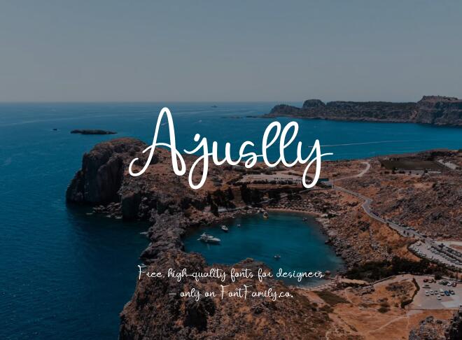 Ajuslly Font