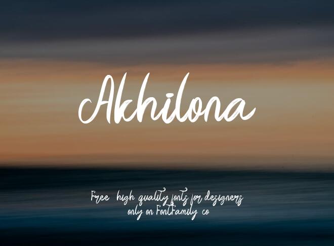 Akhilona Font