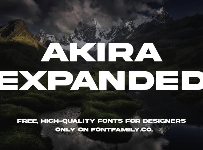 Akira Expanded Font