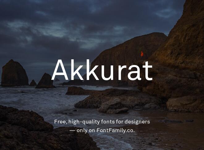 Akkurat Font