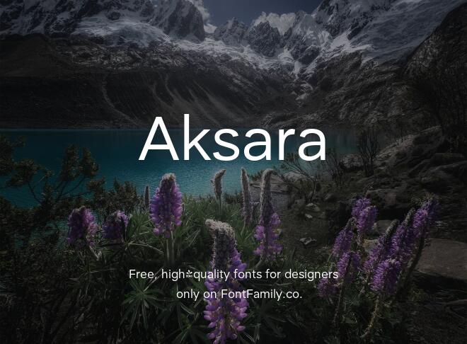 Aksara Font