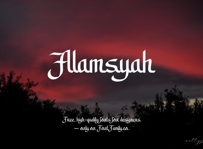 Alamsyah Font