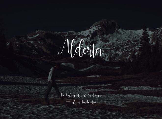 Alderta Font