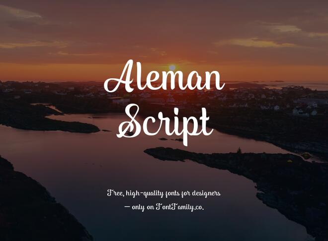 Aleman Script Font