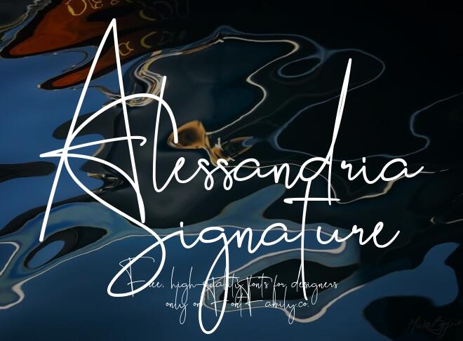 Alessandria Signature Font