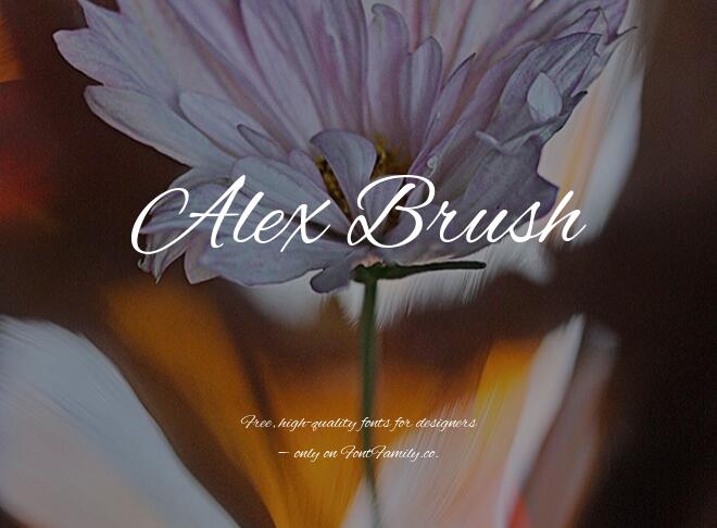 Alex Brush Font