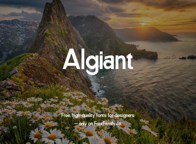 Algiant Font