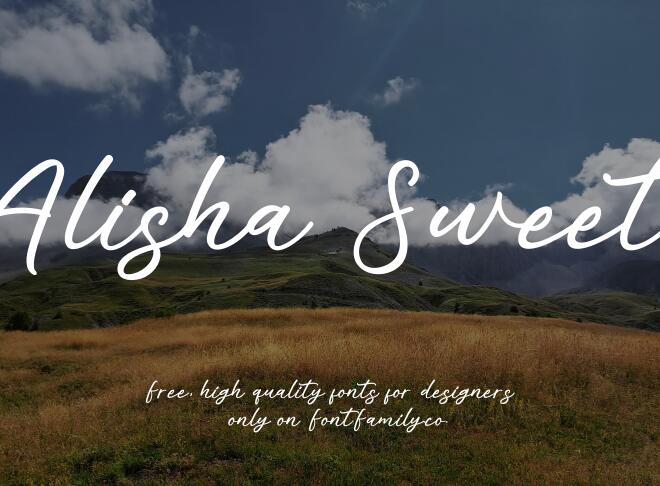 Alisha Sweet Font