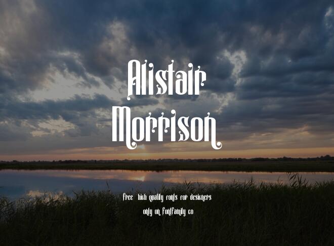 Alistair Morrison Font