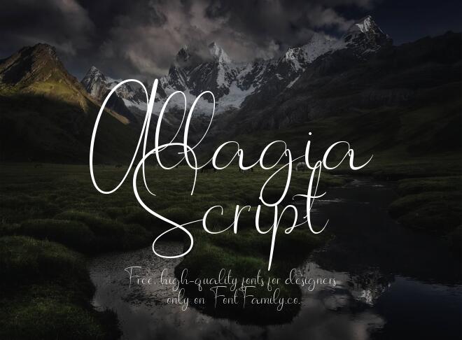 Allagia Script Font