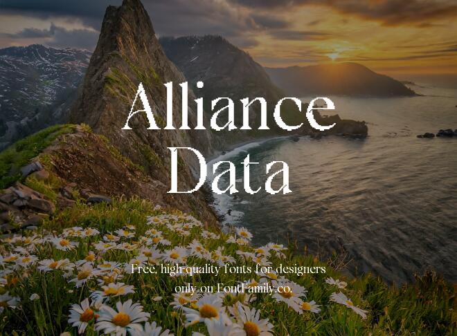 Alliance Data Font