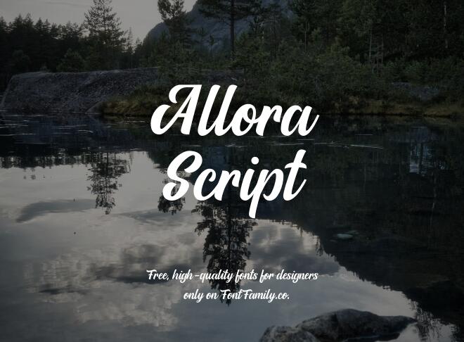 Allora Script Font