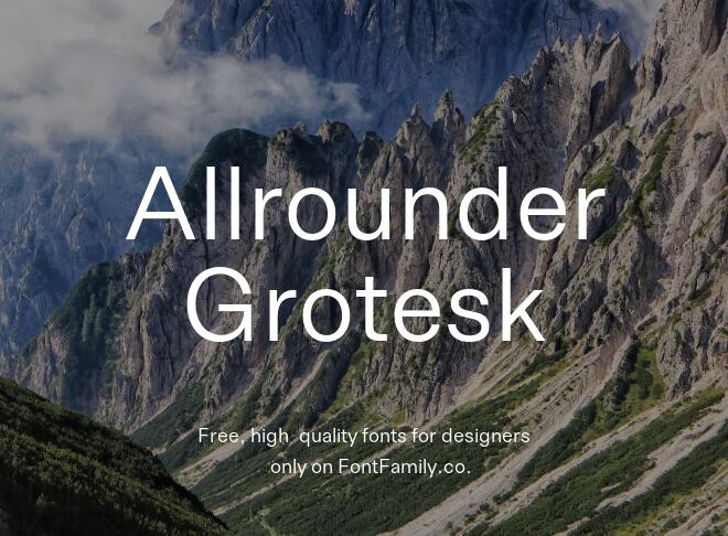 Allrounder Grotesk Font