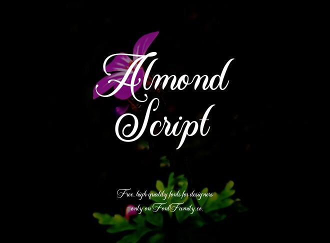 Almond Script Font